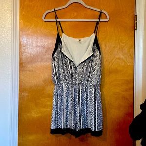 Romper by YA! Black and white